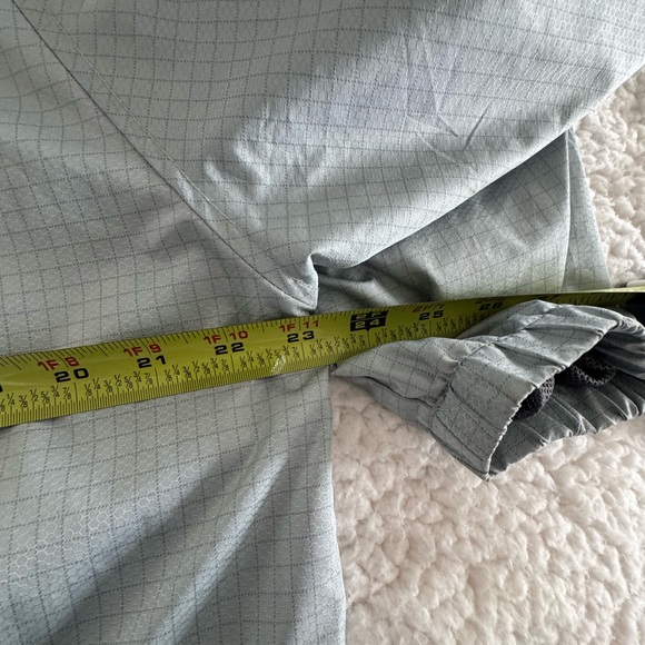 Quicksilver Jacket Windbreaker Womens Lg Hooded Full Zip Pocket Logo Silver - Picture 10 of 11